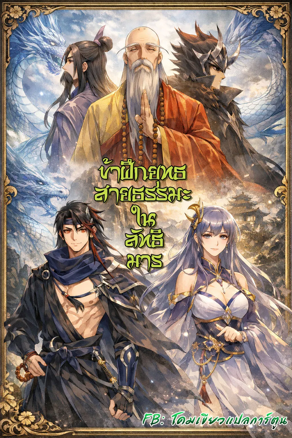 ปก ข้าฝึกยุทธสายธรรมะในลัทธิมาร