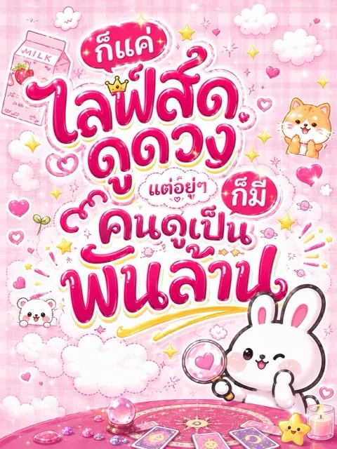 ปก (จบแล้ว) ก็แค่ไลฟ์สดดูดวง แต่อยู่ๆ ก็มีคนดูเป็นพันล้าน