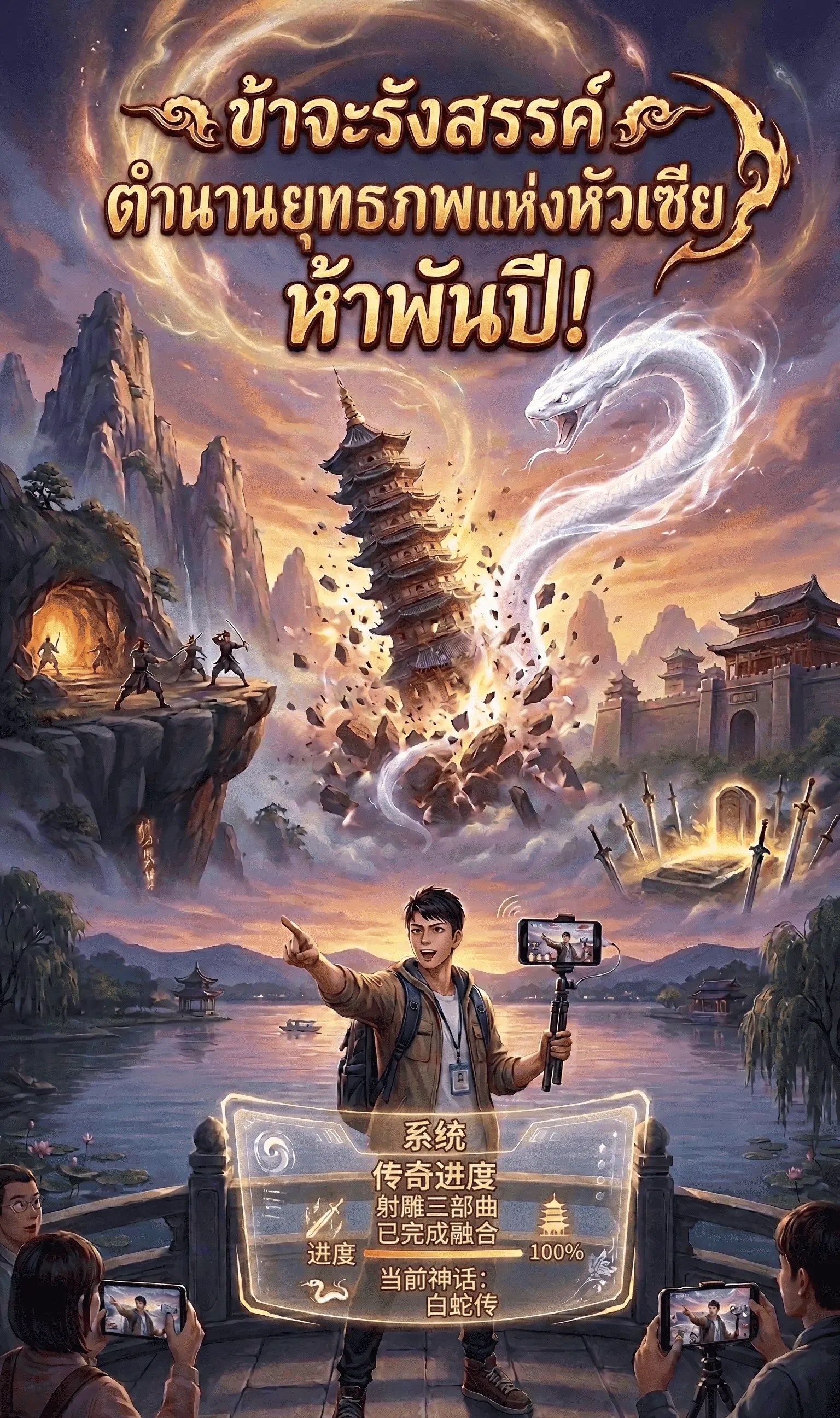 ปก ข้าจะรังสรรค์ตํานานยุทธภพแห่งหัวเซี่ย ห้าพันปี!