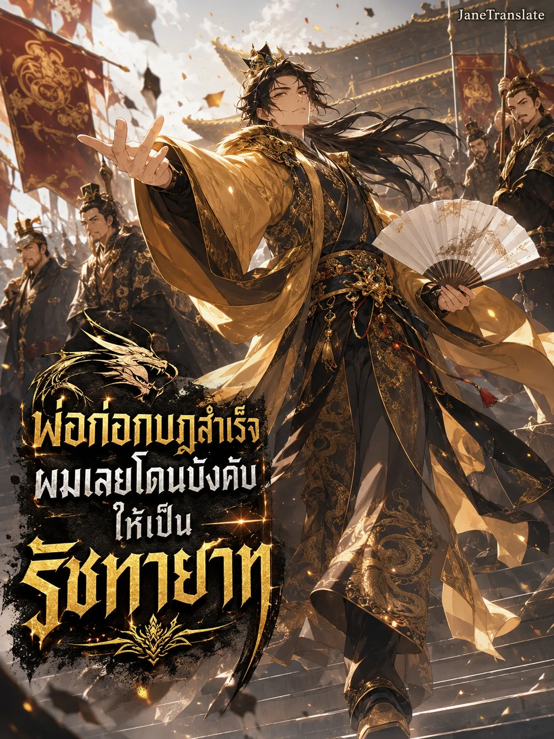 ปก พ่อก่อกบฏสําเร็จ ผมเลยโดนบังคับให้เป็นรัชทายาท