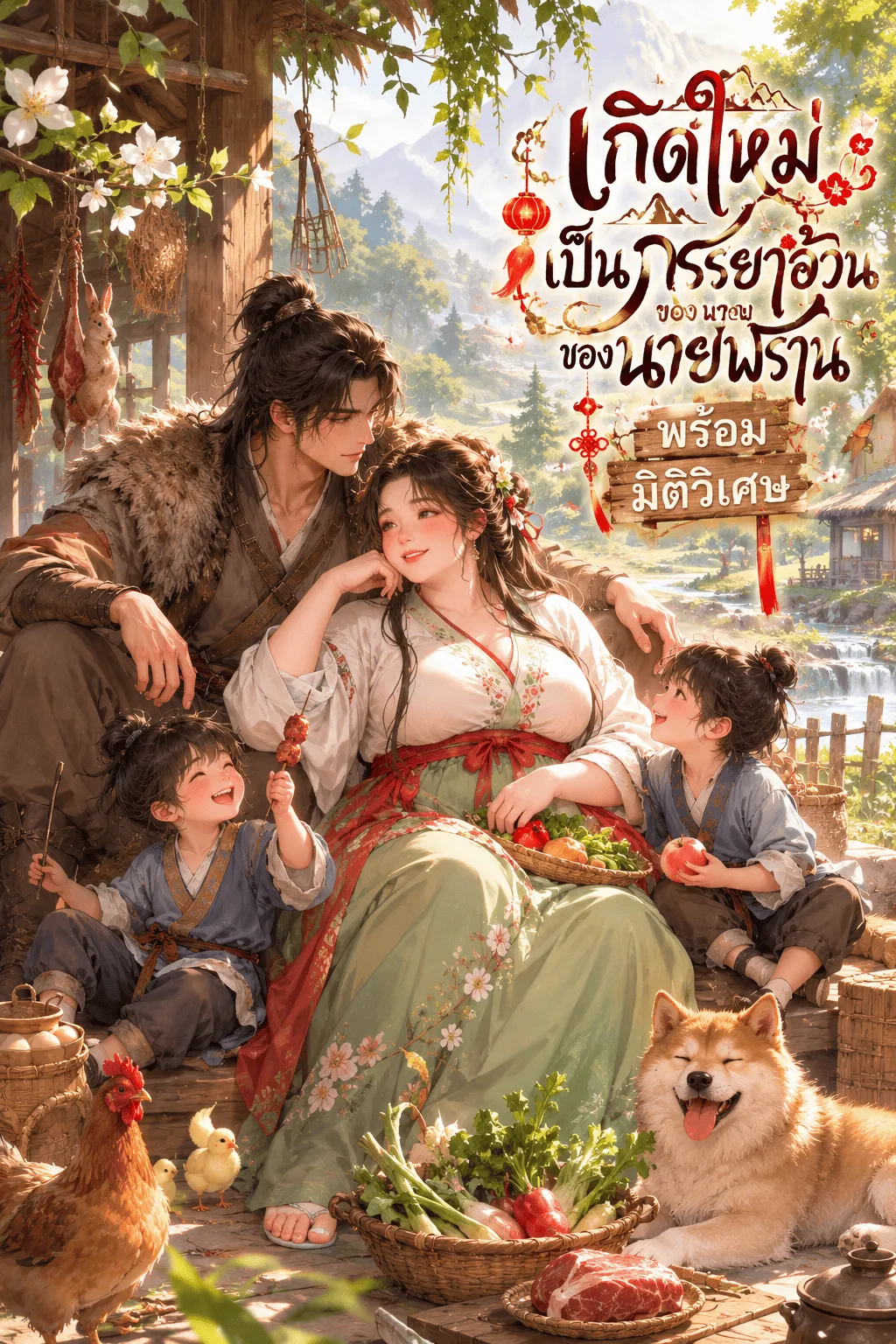 ปก [จบแล้ว] เกิดใหม่เป็นภรรยาอ้วนของนายพรานพร้อมมิติพิเศษ