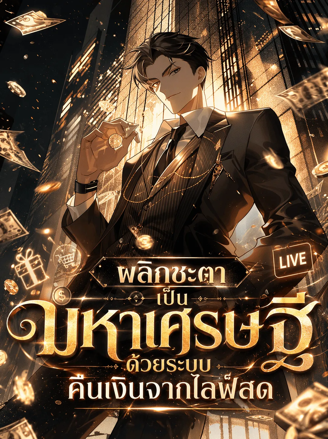 ปก พลิกชะตาเป็นมหาเศรษฐี ด้วยระบบคืนเงินจากไลฟ์สด