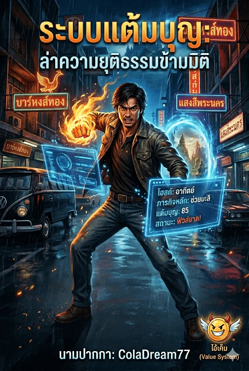 ปก ระบบแต้มบุญ: ล่าความยุติธรรมข้ามมิติ
