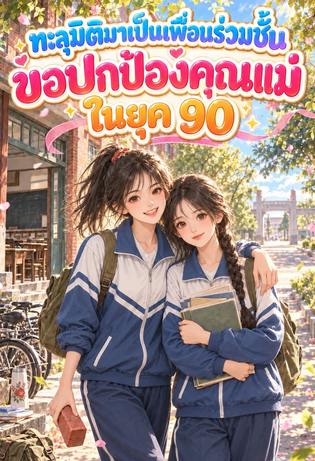 ปก ทะลุมิติมาเป็นเพื่อนร่วมชั้น ขอปกป้องคุณแม่ในยุค 90