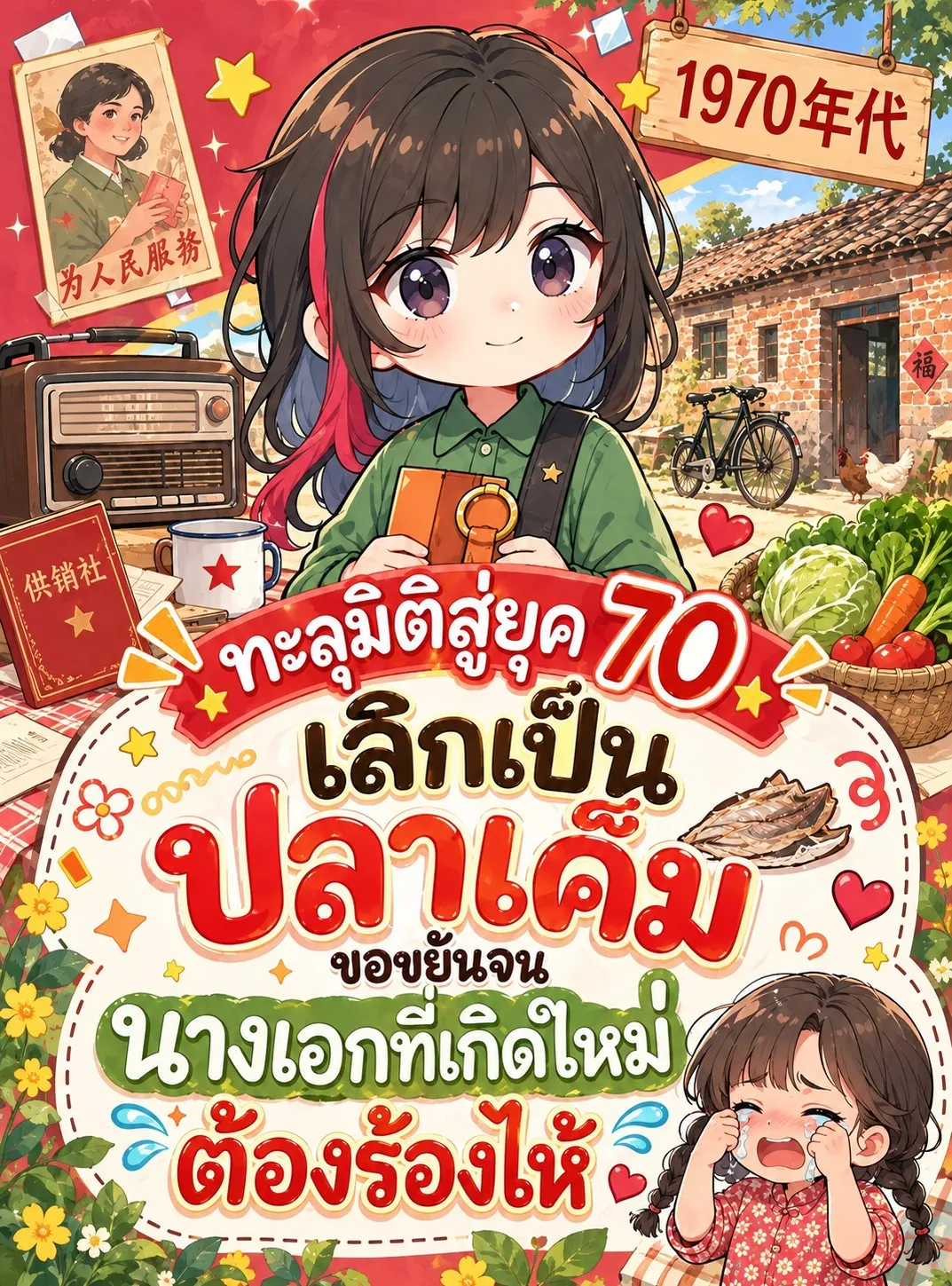 ปก ทะลุมิติสู่ยุค 70: เลิกเป็นปลาเค็ม ขอขยันจนนางเอกที่เกิดใหม่ต้องร้องไห้