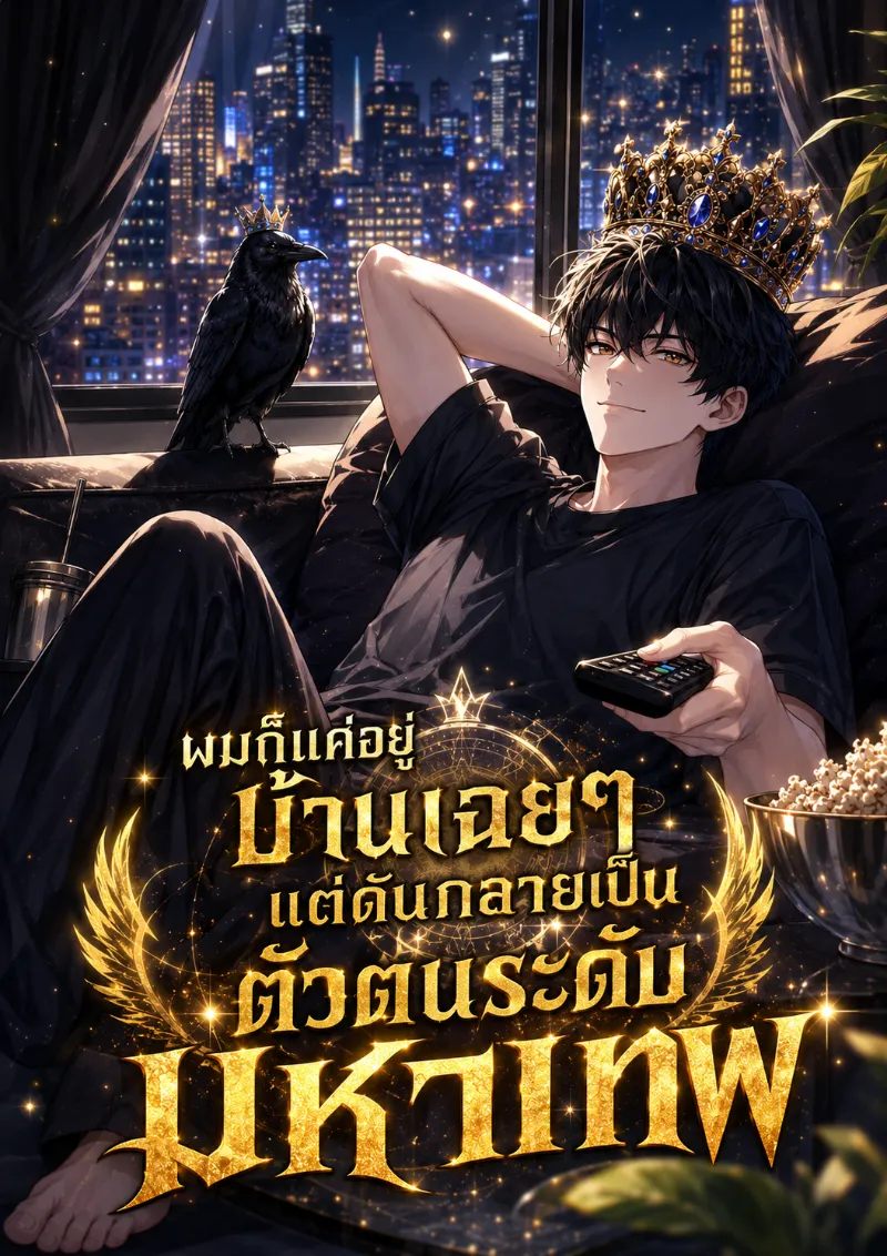 ปก (จบแล้ว) ผมก็แค่อยู่บ้านเฉยๆ แต่ดันกลายเป็นตัวตนระดับมหาเทพ