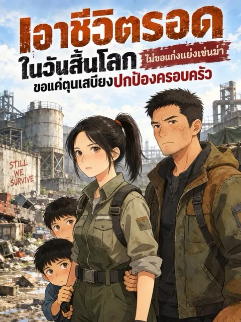 ปก (จบแล้ว) เอาชีวิตรอดในวันสิ้นโลก ไม่ขอแก่งแย่งเข่นฆ่า ขอแค่ตุนเสบียงปกป้องครอบครัว