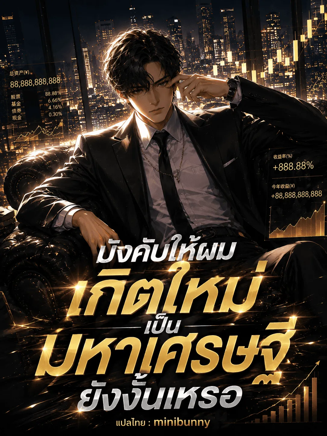 ปก บังคับให้ผมเกิดใหม่เป็นมหาเศรษฐียังงั้นเหรอ