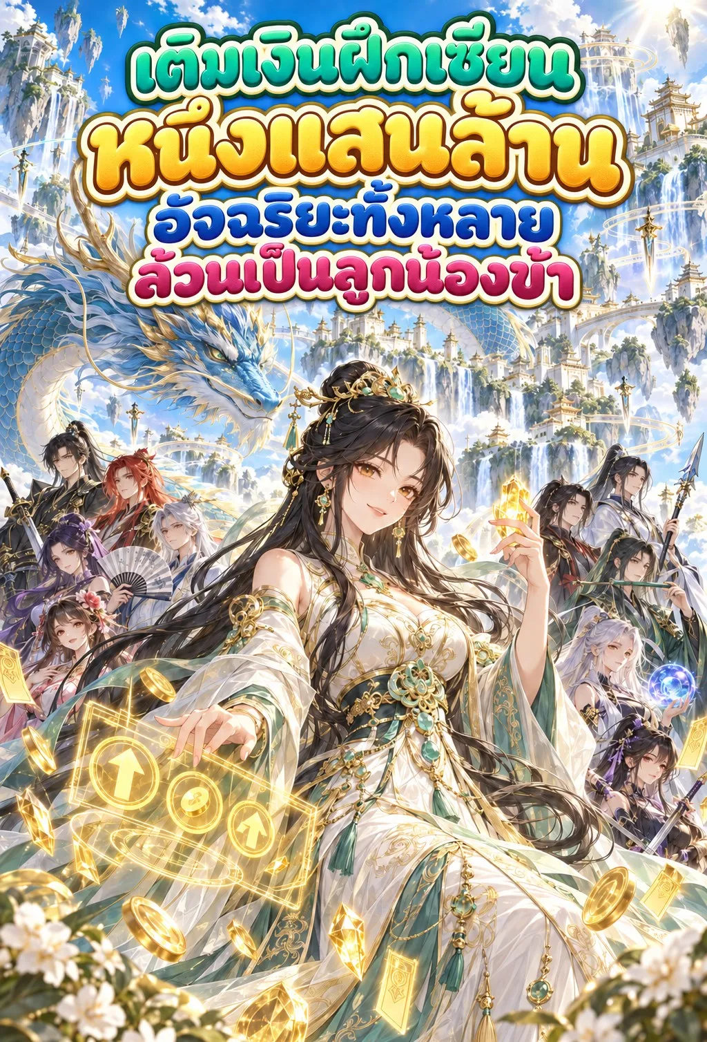 ปก เติมเงินฝึกเซียนหนึ่งแสนล้าน อัจฉริยะทั้งหลายล้วนเป็นลูกน้องข้า