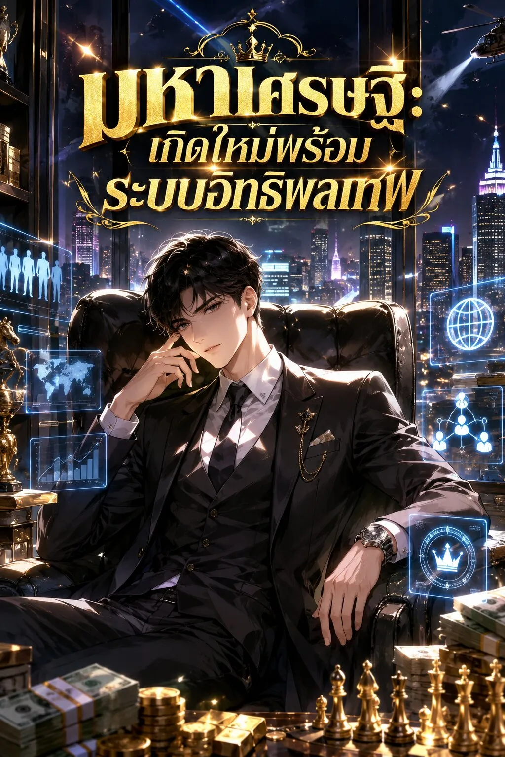 ปก มหาเศรษฐี: เกิดใหม่พร้อมระบบอิทธิพลเทพ