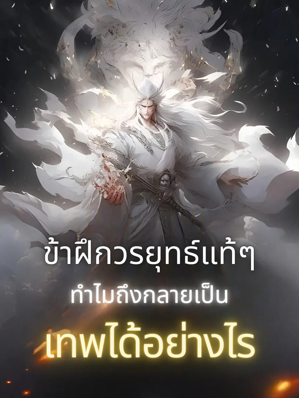 ปก ข้าฝึกวรยุทธ์แท้ๆ ทําไมถึงกลายเป็นเทพได้อย่างไร