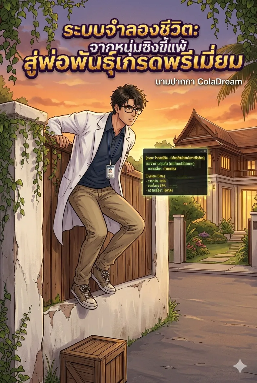ปก ระบบจําลองชีวิต: จากหนุ่มซิงขี้แพ้ สู่พ่อพันธุ์เกรดพรีเมียม