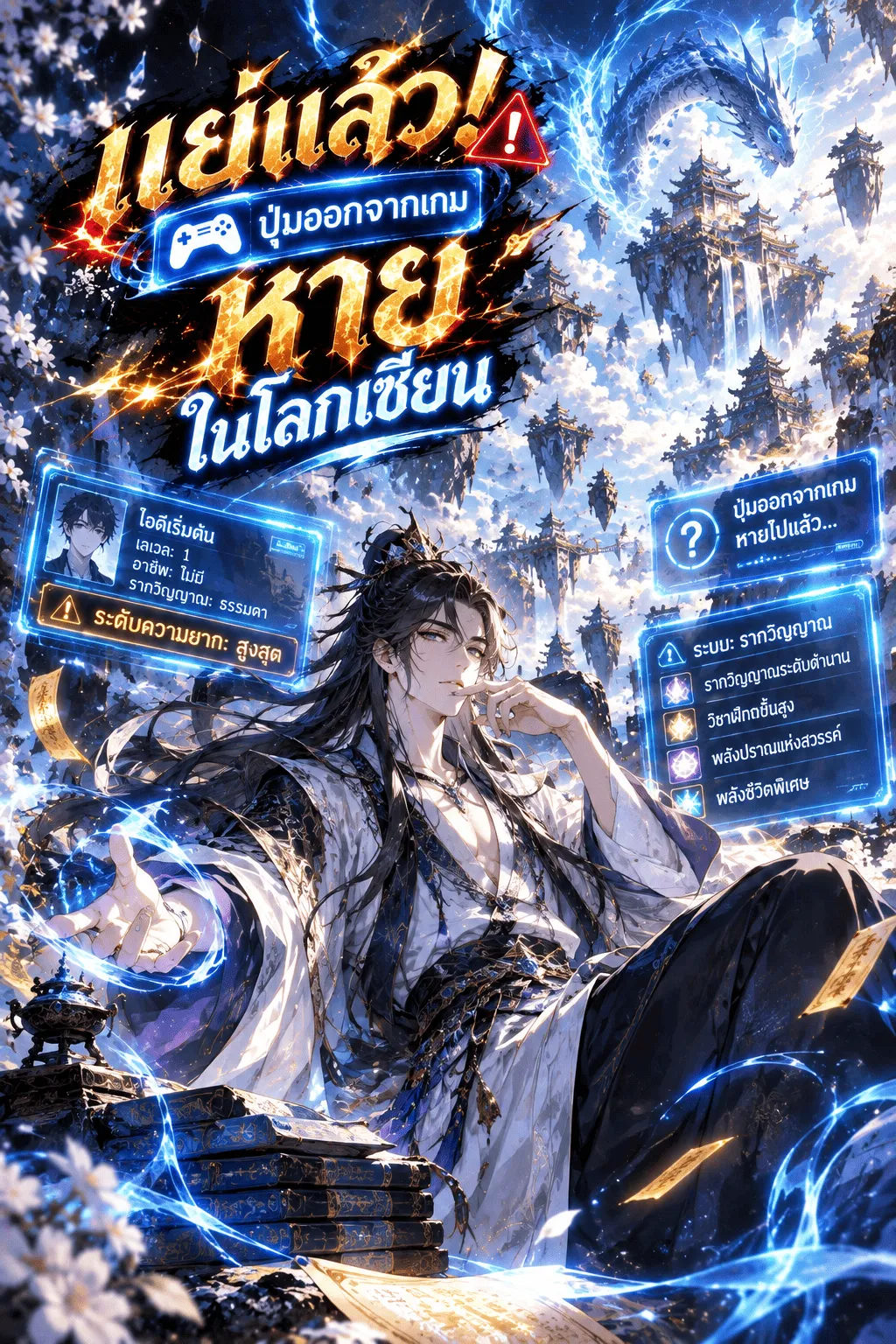 ปก แย่แล้ว! ปุ่มออกจากเกมหายในโลกเซียน
