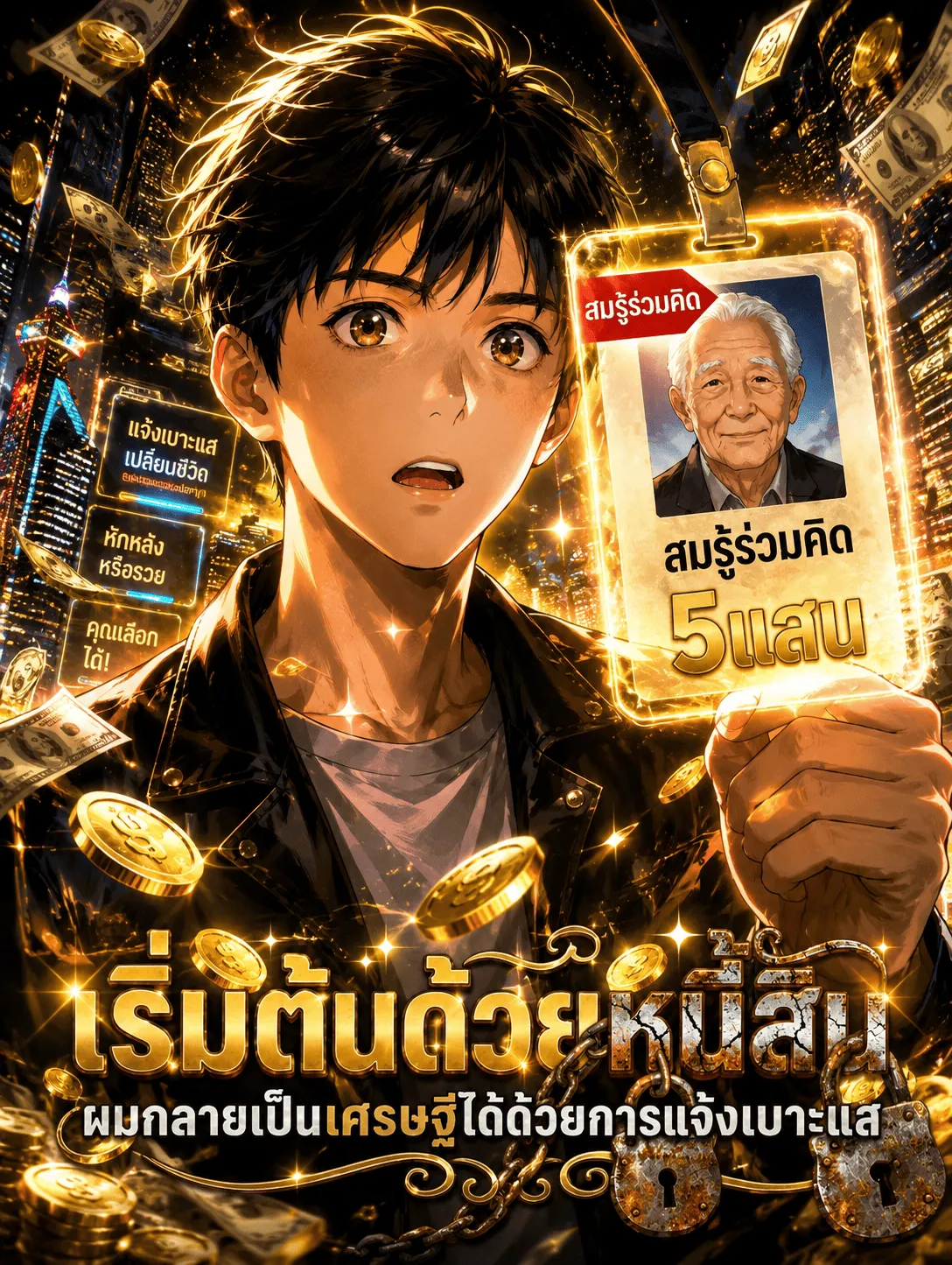 ปก เริ่มต้นด้วยหนี้สิน ผมกลายเป็นเศรษฐีได้ด้วยการแจ้งเบาะแส