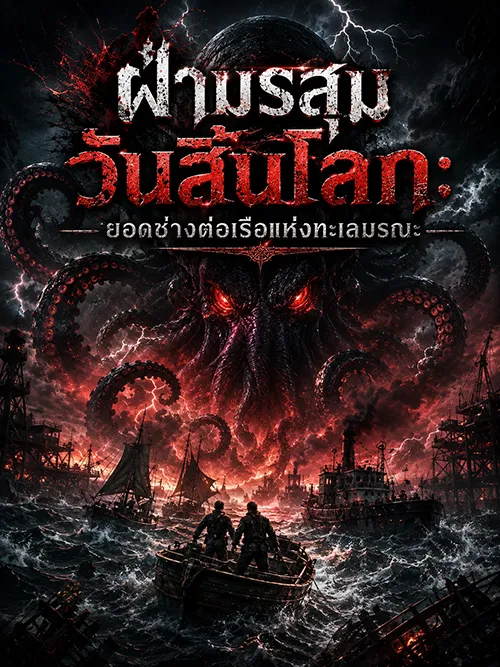 ปก ฝ่ามรสุมวันสิ้นโลก: ยอดช่างต่อเรือแห่งทะเลมรณะ