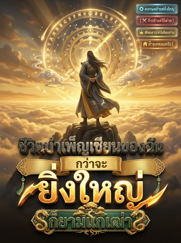 ปก ชีวิตบําเพ็ญเซียนของฉัน กว่าจะยิ่งใหญ่ก็ยามแก่เฒ่า