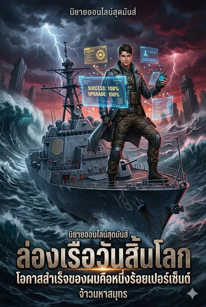 ปก ล่องเรือวันสิ้นโลก: โอกาสสําเร็จของผมคือหนึ่งร้อยเปอร์เซ็นต์