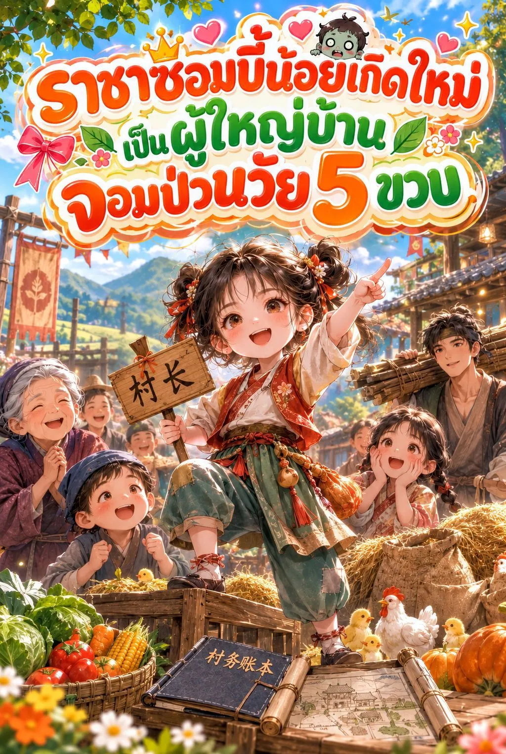ปก ราชาซอมบี้น้อยเกิดใหม่ เป็นผู้ใหญ่บ้านจอมป่วนวัย 5 ขวบ