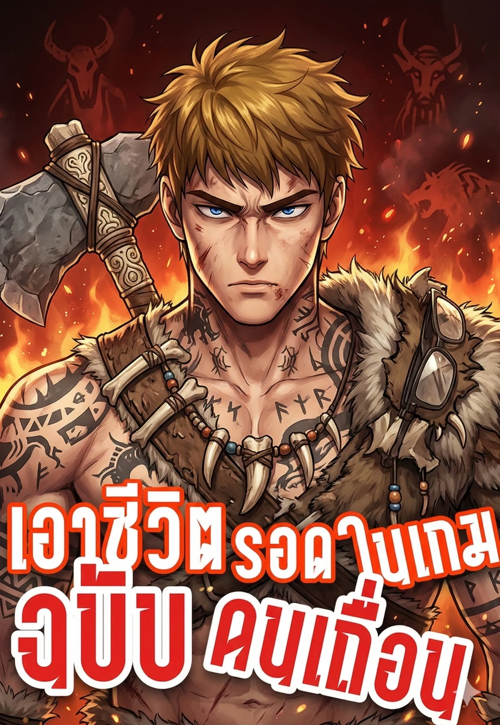 ปก เอาชีวิตรอดในเกมด้วยร่างคนเถื่อน [นิยายแปล]