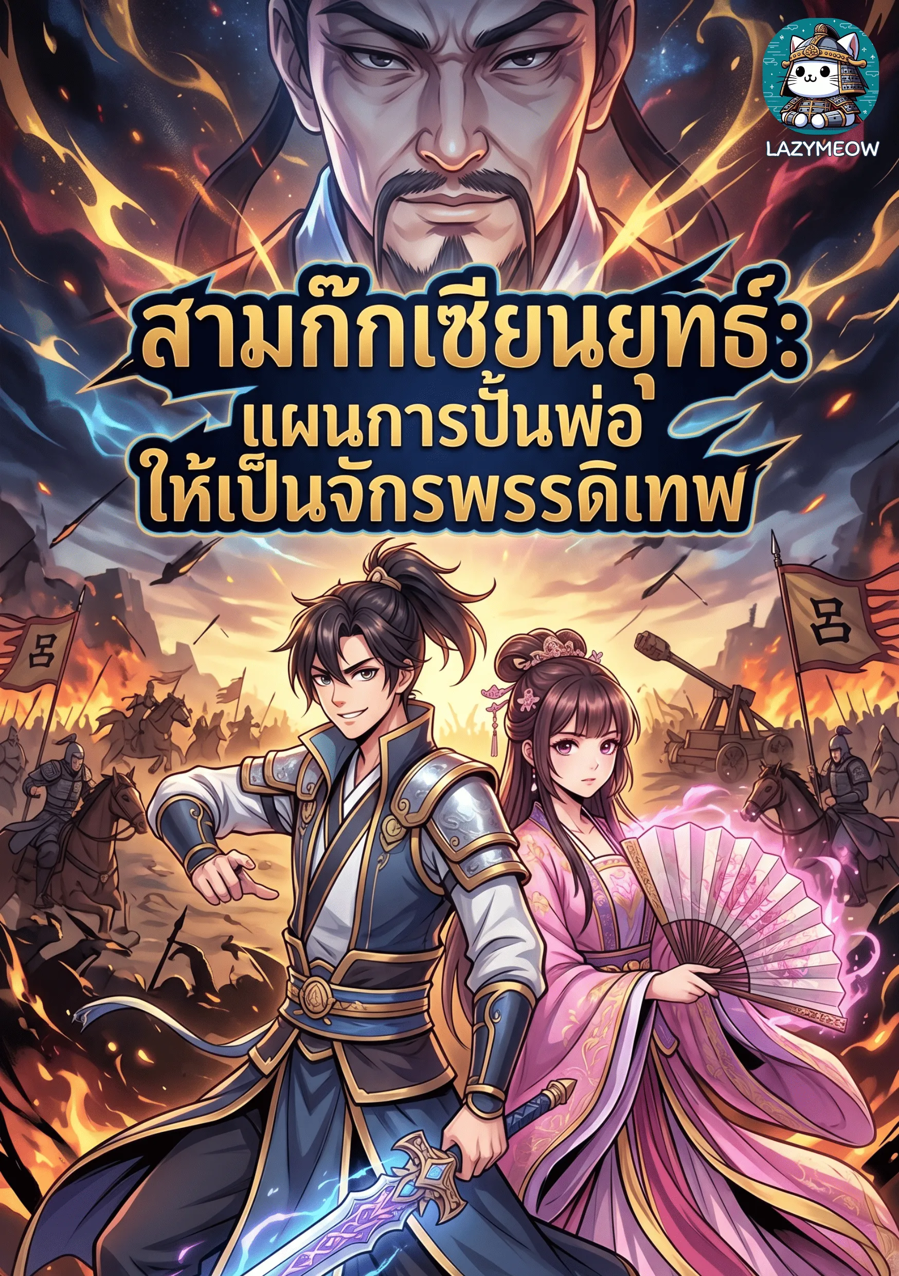 ปก สามก๊กเซียนยุทธ์: แผนการปั้นพ่อให้เป็นจักรพรรดิเทพ