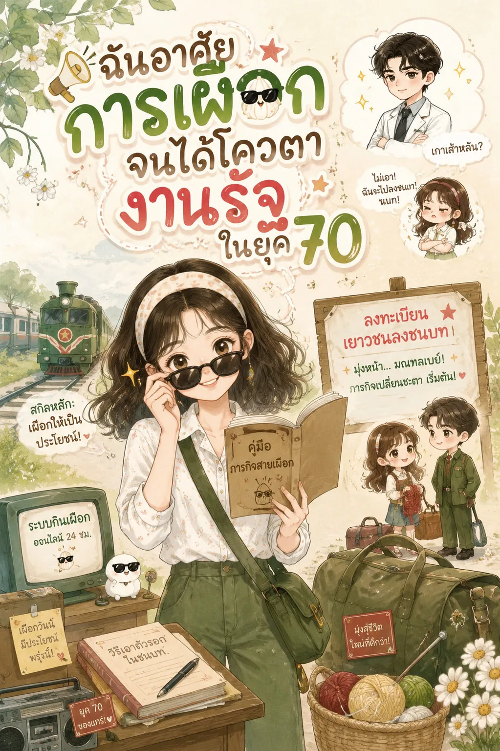 ปก ฉันอาศัยการเผือกจนได้โควตางานรัฐในยุค 70