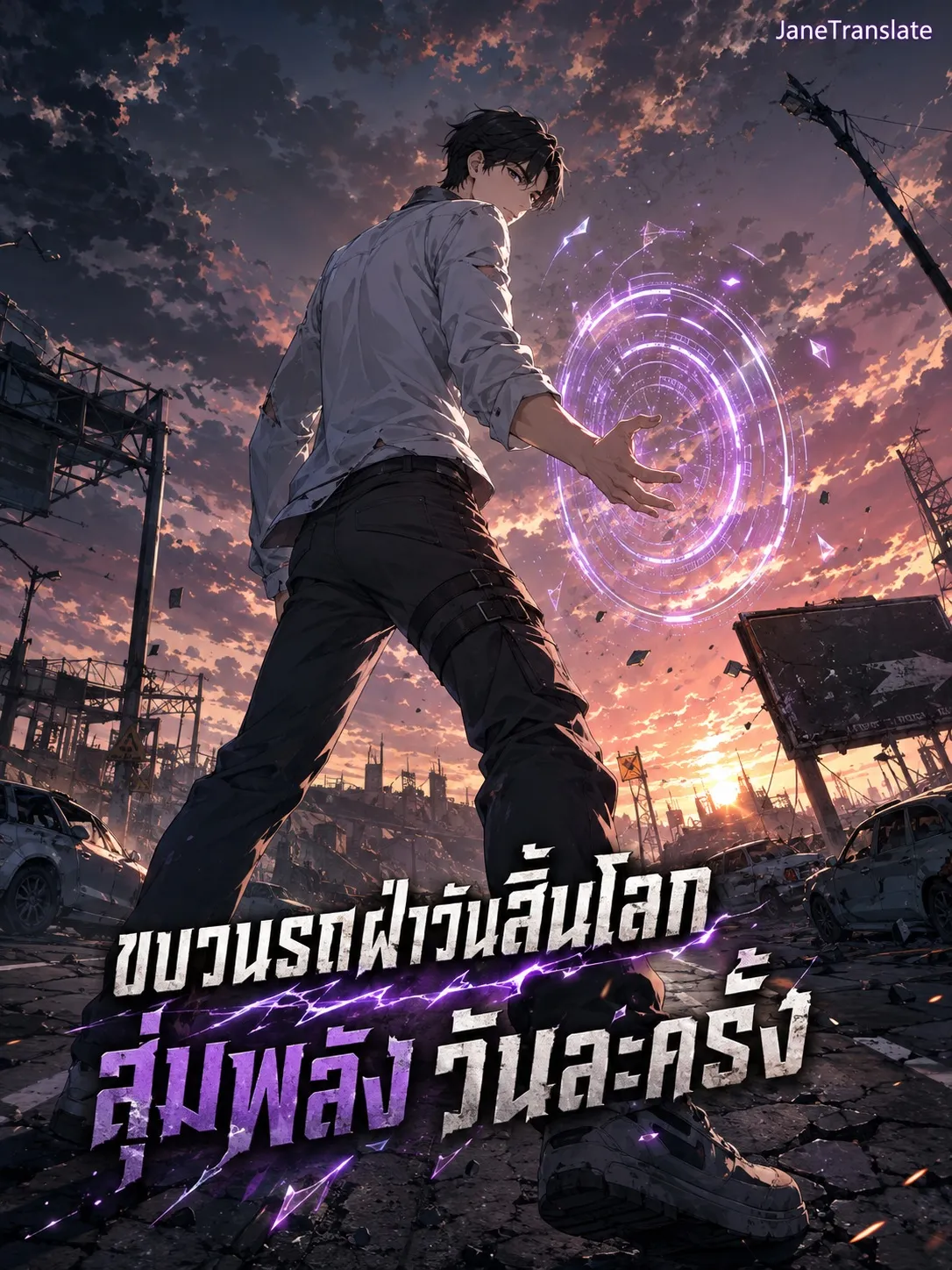 ปก ขบวนรถฝ่าวันสิ้นโลก สุ่มพลังวันละครั้ง