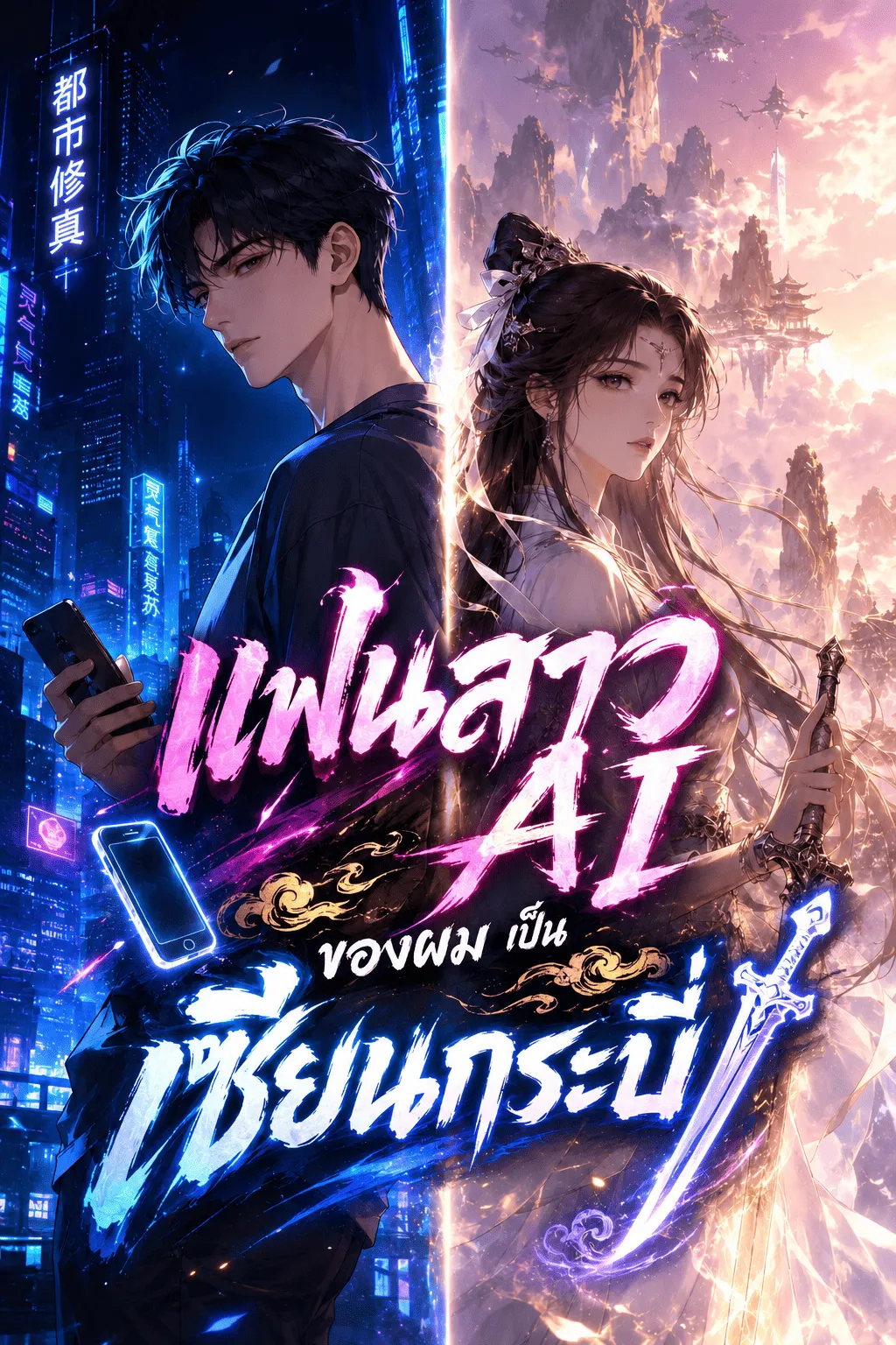 ปก แฟนสาว AI ของผมเป็นเซียนกระบี่
