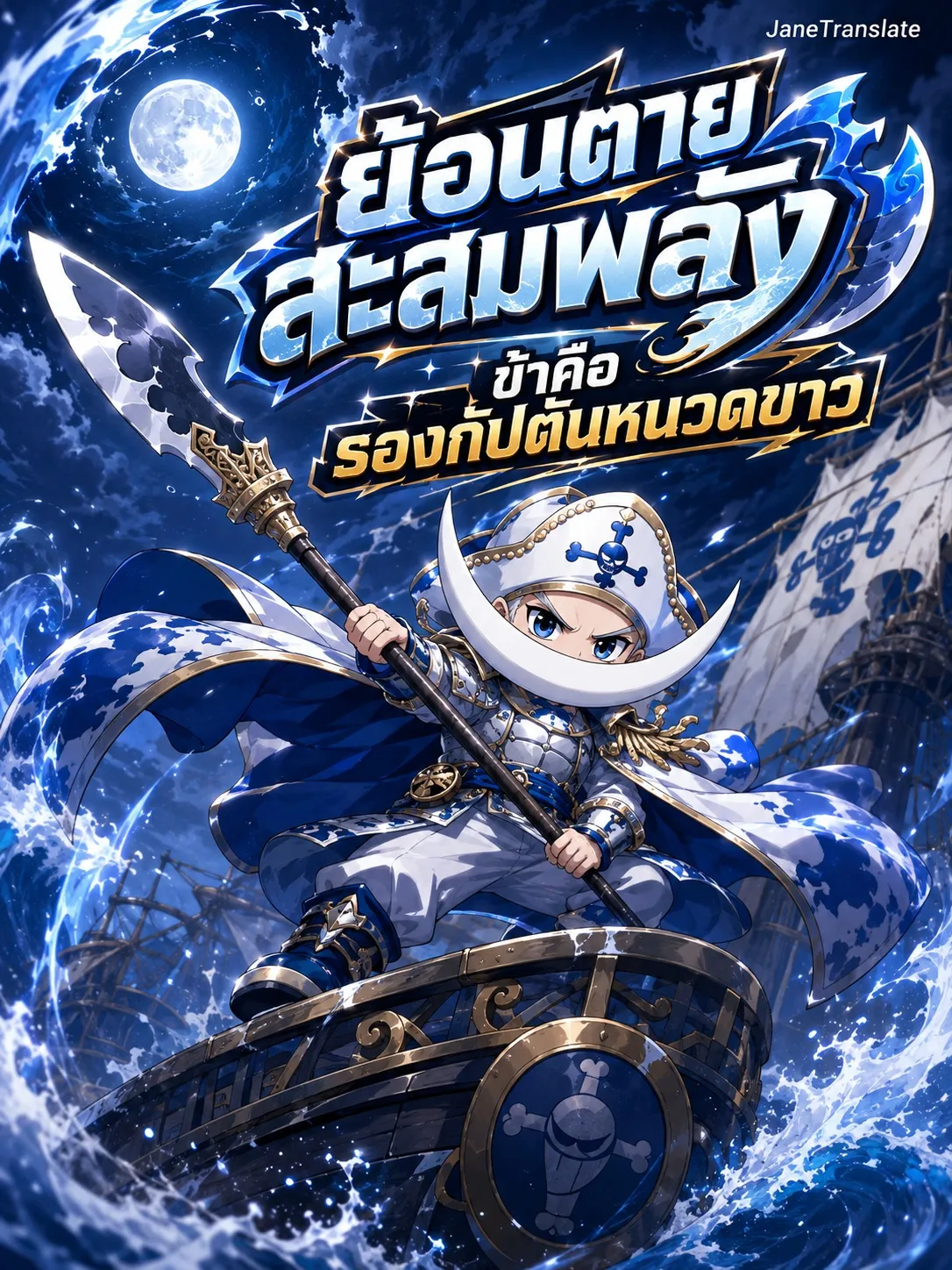ปก ย้อนตายสะสมพลัง ข้าคือรองกัปตันหนวดขาว