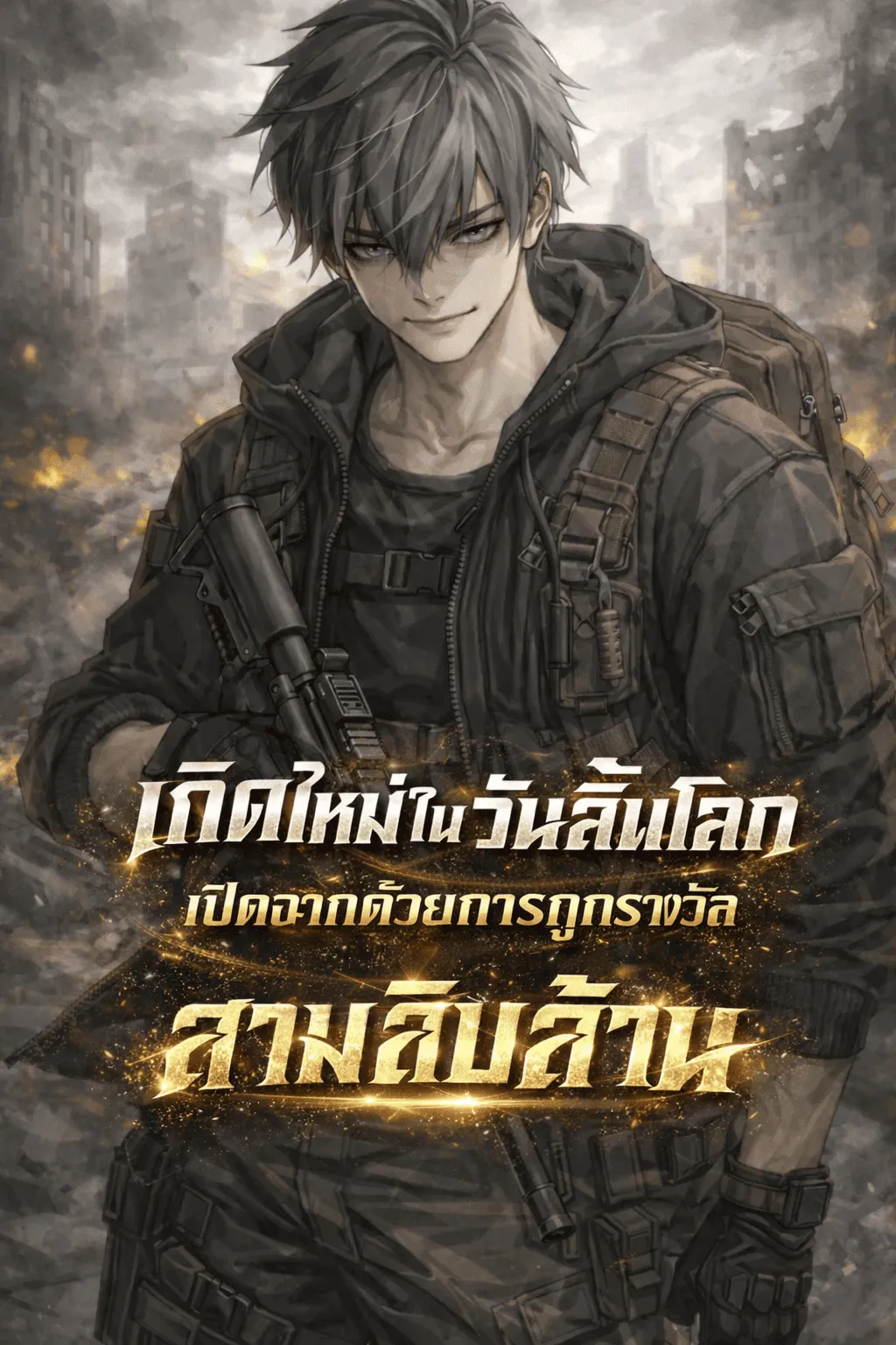 ปก เกิดใหม่ในวันสิ้นโลก เปิดฉากด้วยการถูกรางวัลสามสิบล้าน