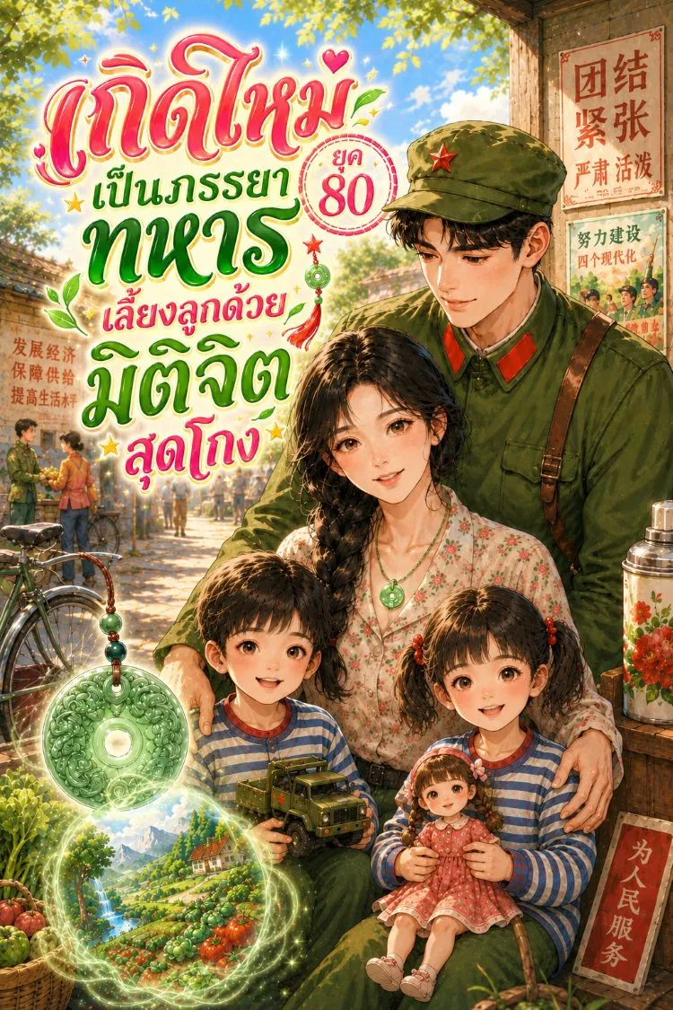 ปก เกิดใหม่ยุค 80 เป็นภรรยาทหาร เลี้ยงลูกด้วยมิติจิตสุดโกง