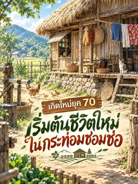 ปก (จบแล้ว) เกิดใหม่ยุค 70 เริ่มต้นชีวิตใหม่ในกระท่อมซอมซ่อ