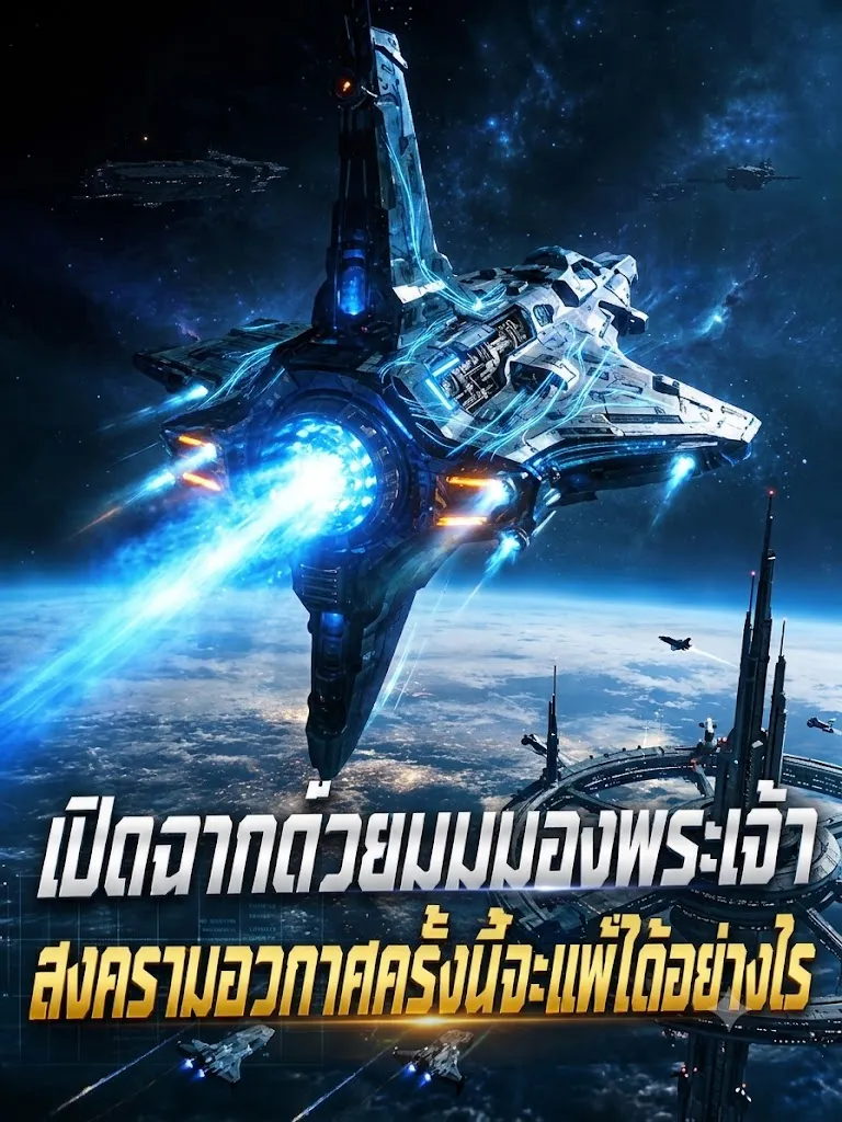 ปก เปิดฉากด้วยมุมมองพระเจ้า สงครามอวกาศครั้งนี้จะแพ้ได้อย่างไร