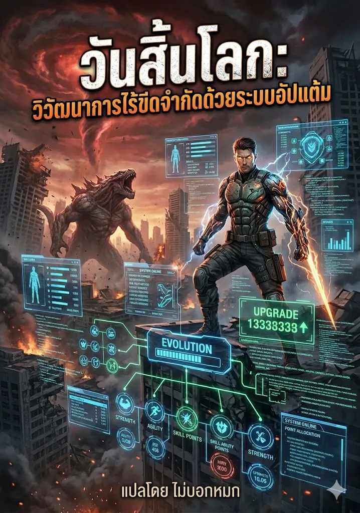 ปก วันสิ้นโลก: วิวัฒนาการไร้ขีดจํากัดด้วยระบบอัปแต้ม