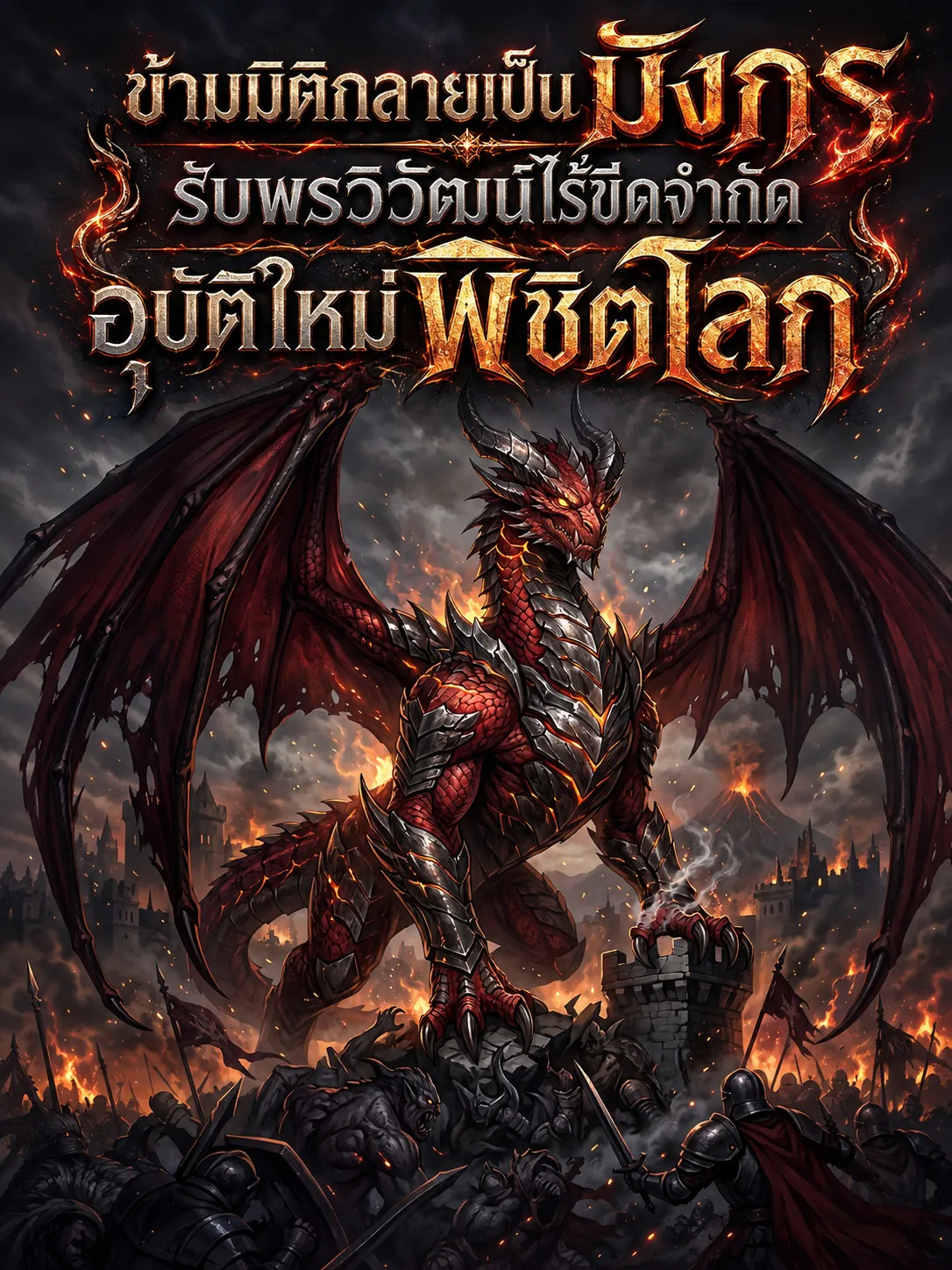 ปก ข้ามมิติกลายเป็นมังกร รับพรวิวัฒน์ไร้ขีดจํากัด อุบัติใหม่พิชิตโลก