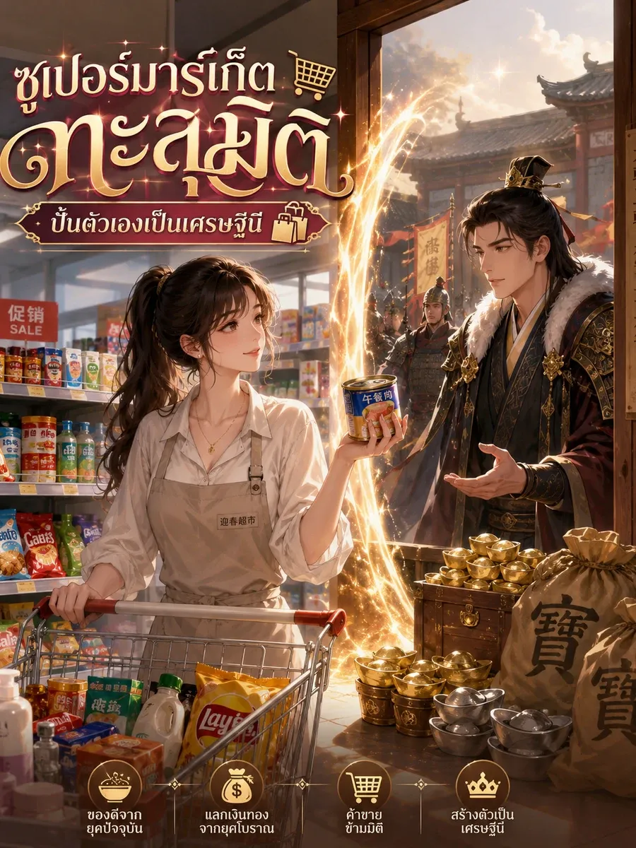 ปก ซูเปอร์มาร์เก็ตทะลุมิติ ปั้นตัวเองเป็นเศรษฐีนี