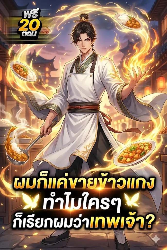 ปก [จบบริบูรณ์]ผมก็แค่ขายข้าวแกง ทําไมใครๆ ก็เรียกผมว่าเทพเจ้า?