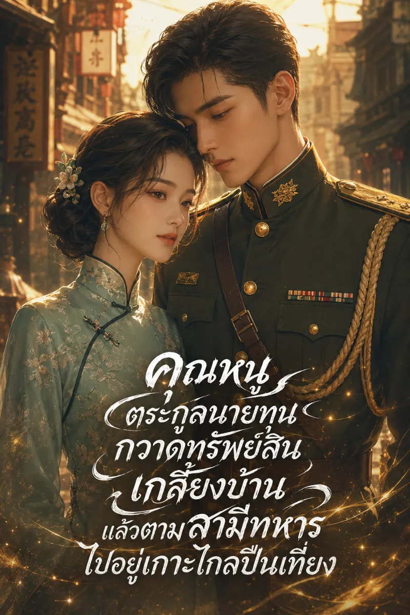 ปก (จบแล้ว) คุณหนูตระกูลนายทุนกวาดทรัพย์สินเกลี้ยงบ้าน แล้วตามสามีทหารไปอยู่เกาะไกลปืนเที่ยง