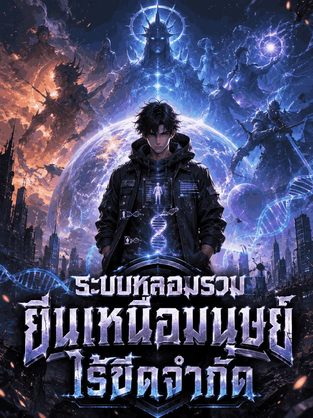 ปก ระบบหลอมรวมยีนเหนือมนุษย์ไร้ขีดจํากัด