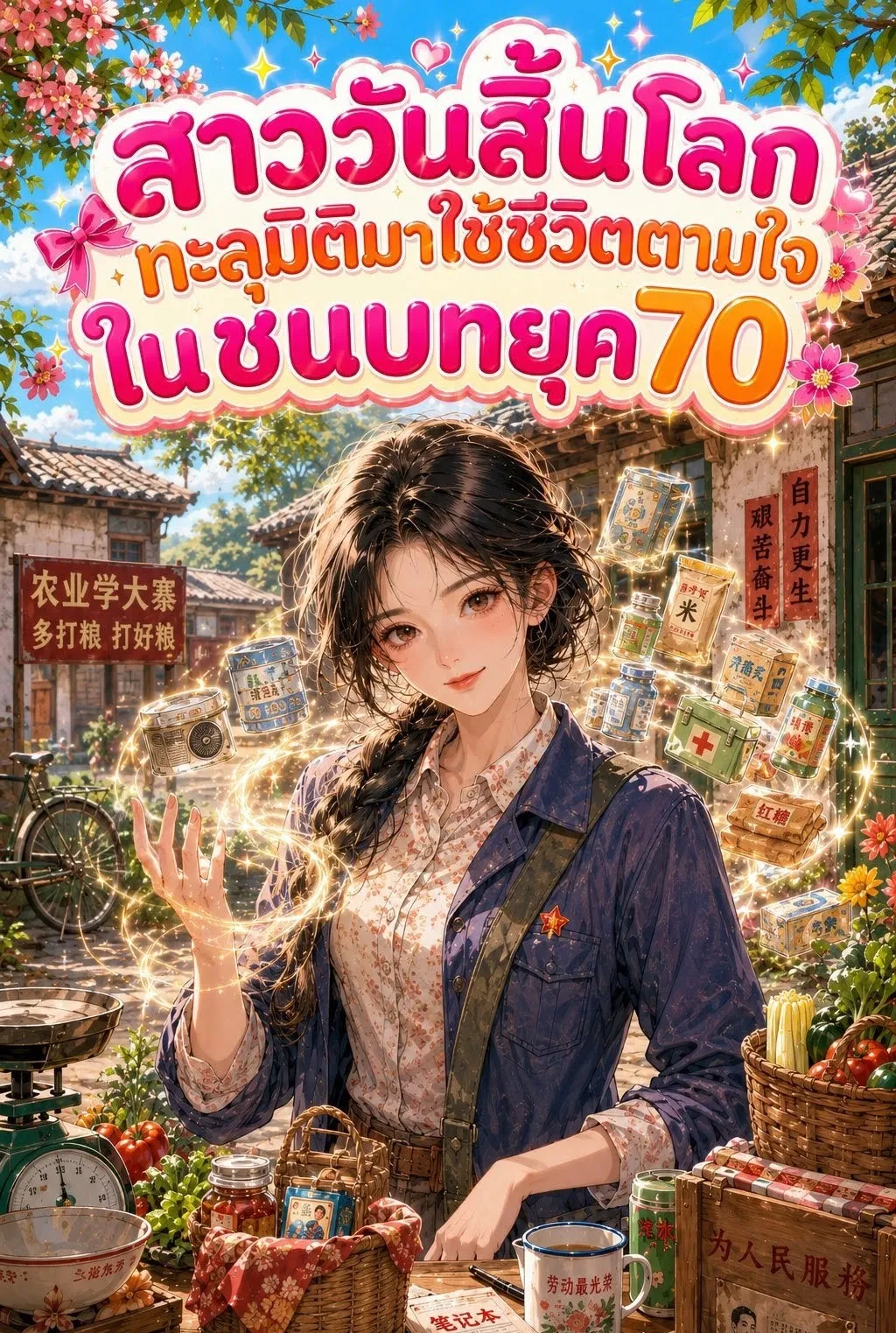 ปก สาววันสิ้นโลกทะลุมิติมาใช้ชีวิตตามใจในชนบทยุค 70