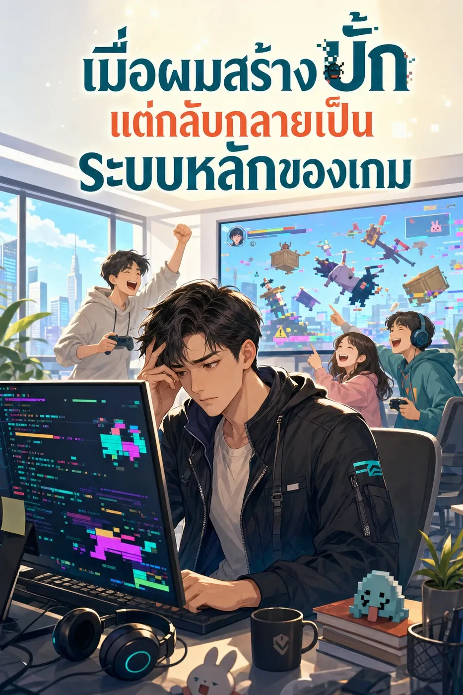 ปก เมื่อผมสร้างบั๊ก แต่กลับกลายเป็นระบบหลักของเกม