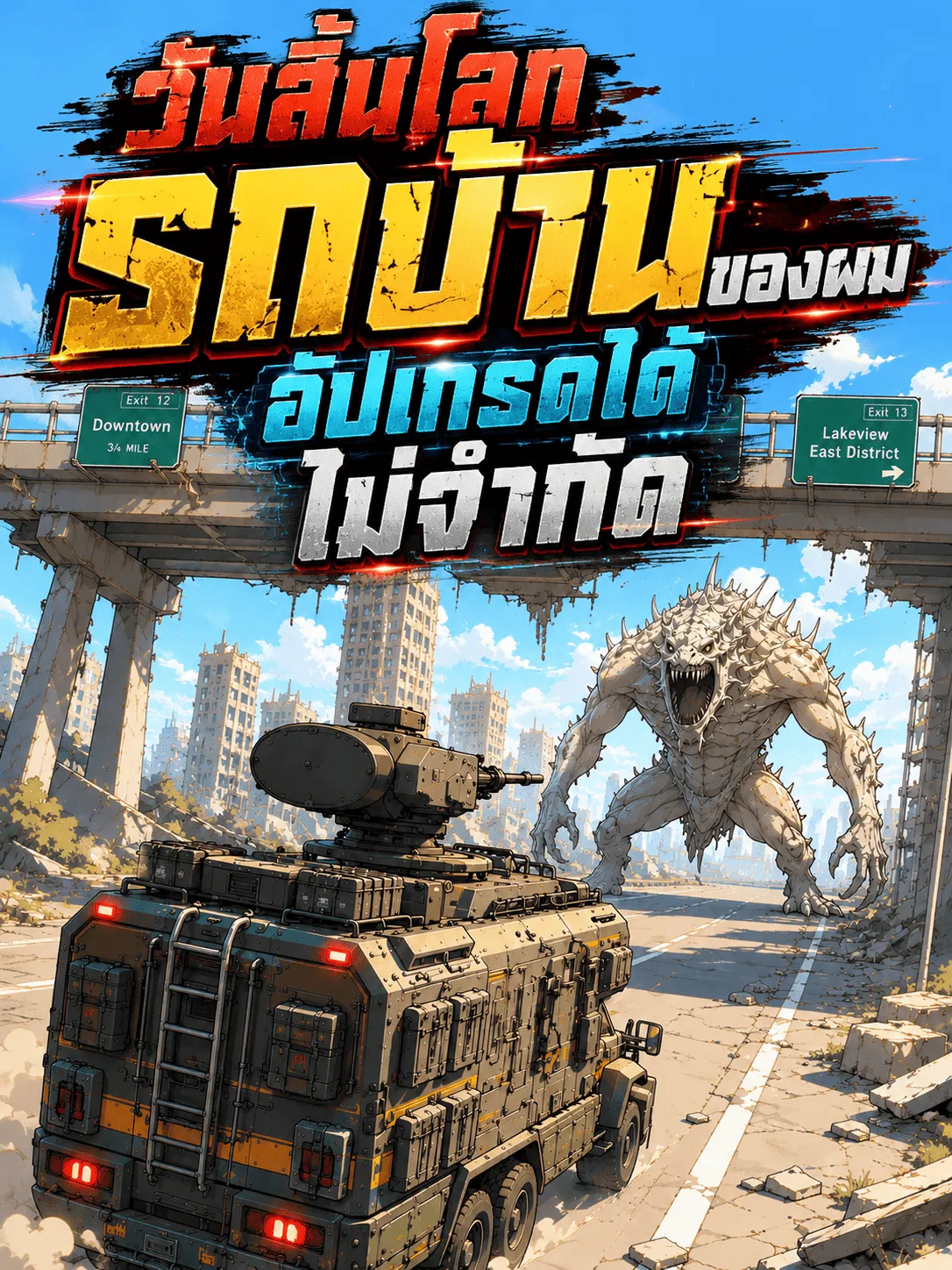 ปก วันสิ้นโลก : รถบ้านของผมอัปเกรดได้ไม่จํากัด