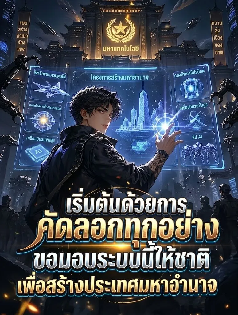 ปก เริ่มต้นด้วยการคัดลอกทุกอย่าง ขอมอบระบบนี้ให้ชาติเพื่อสร้างประเทศมหาอํานาจ