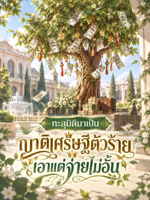 ปก ทะลุมิติมาเป็นญาติเศรษฐีตัวร้าย เอาแต่จ่ายไม่อั้น