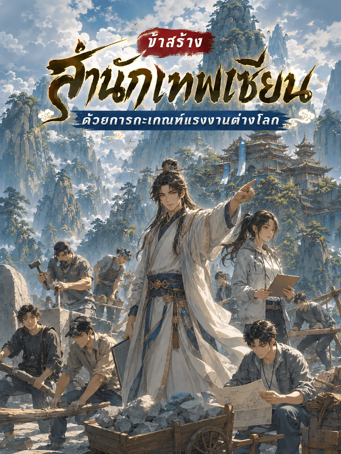ปก [อ่านฟรี 50 ตอน] ข้าสร้างสํานักเทพเซียนด้วยการกะเกณฑ์แรงงานต่างโลก