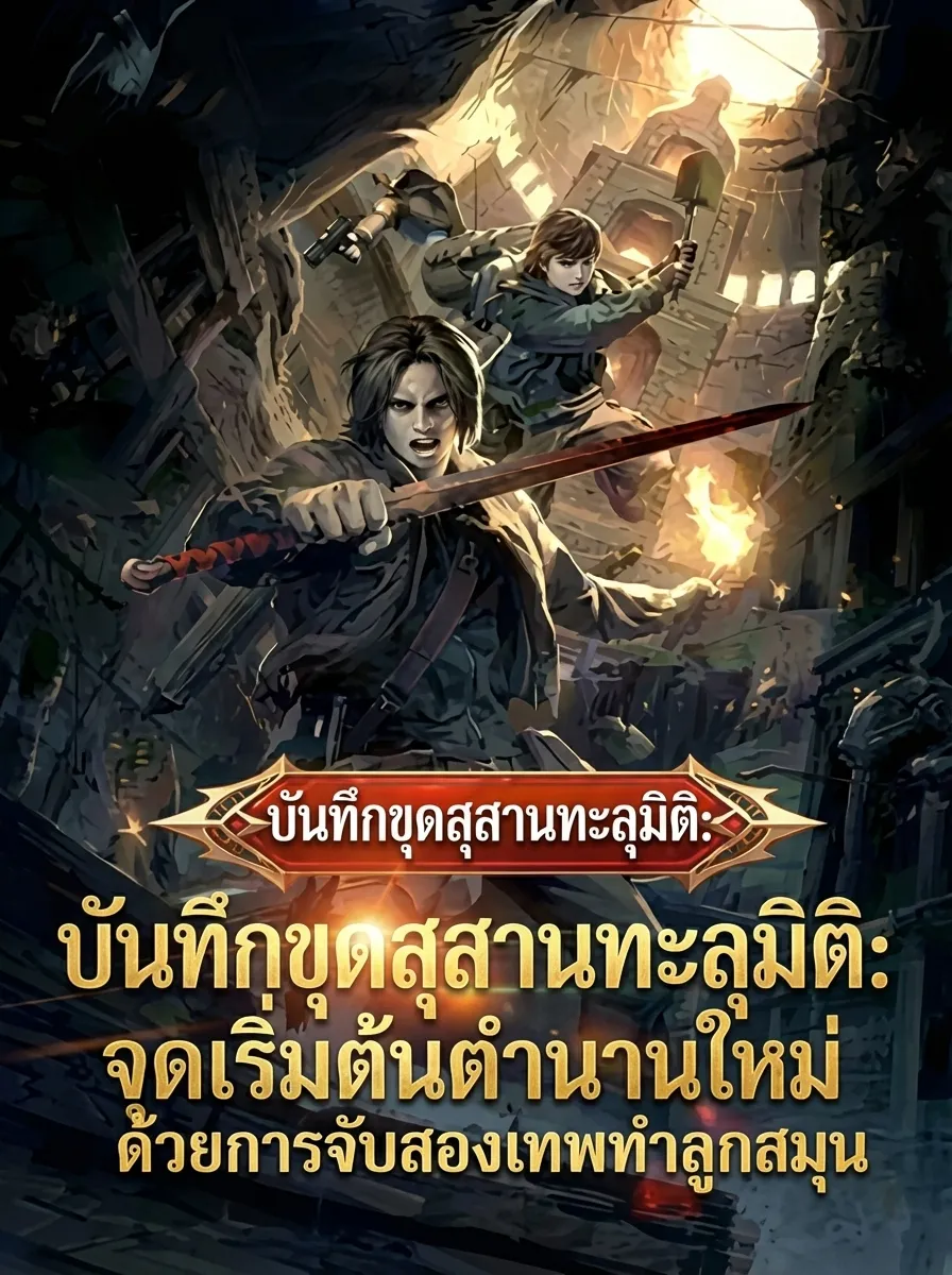 ปก บันทึกขุดสุสานทะลุมิติ: จุดเริ่มต้นตํานานใหม่ด้วยการจับสองเทพทําลูกสมุน