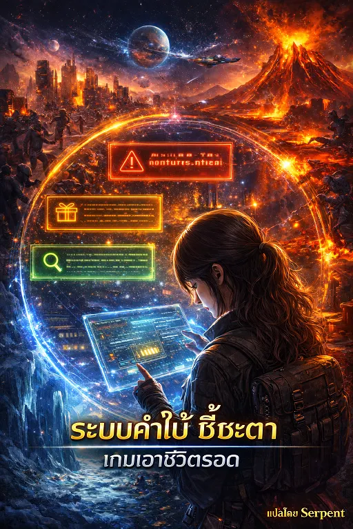 ปก ระบบคําใบ้ชี้ชะตา เกมเอาชีวิตรอด ( อ่านฟรีเริ่มต้น 50 ตอน )