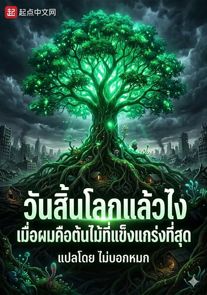 ปก วันสิ้นโลกแล้วไง เมื่อผมคือต้นไม้ที่แข็งแกร่งที่สุด