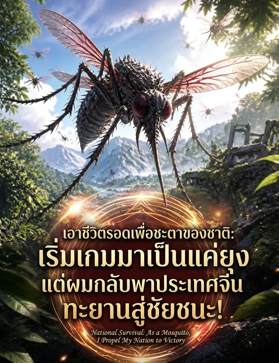 ปก เอาชีวิตรอดเพื่อชะตาของชาติ: เริ่มเกมมาเป็นแค่ยุง แต่ผมกลับพาประเทศจีนทะยานสู่ชัยชนะ!