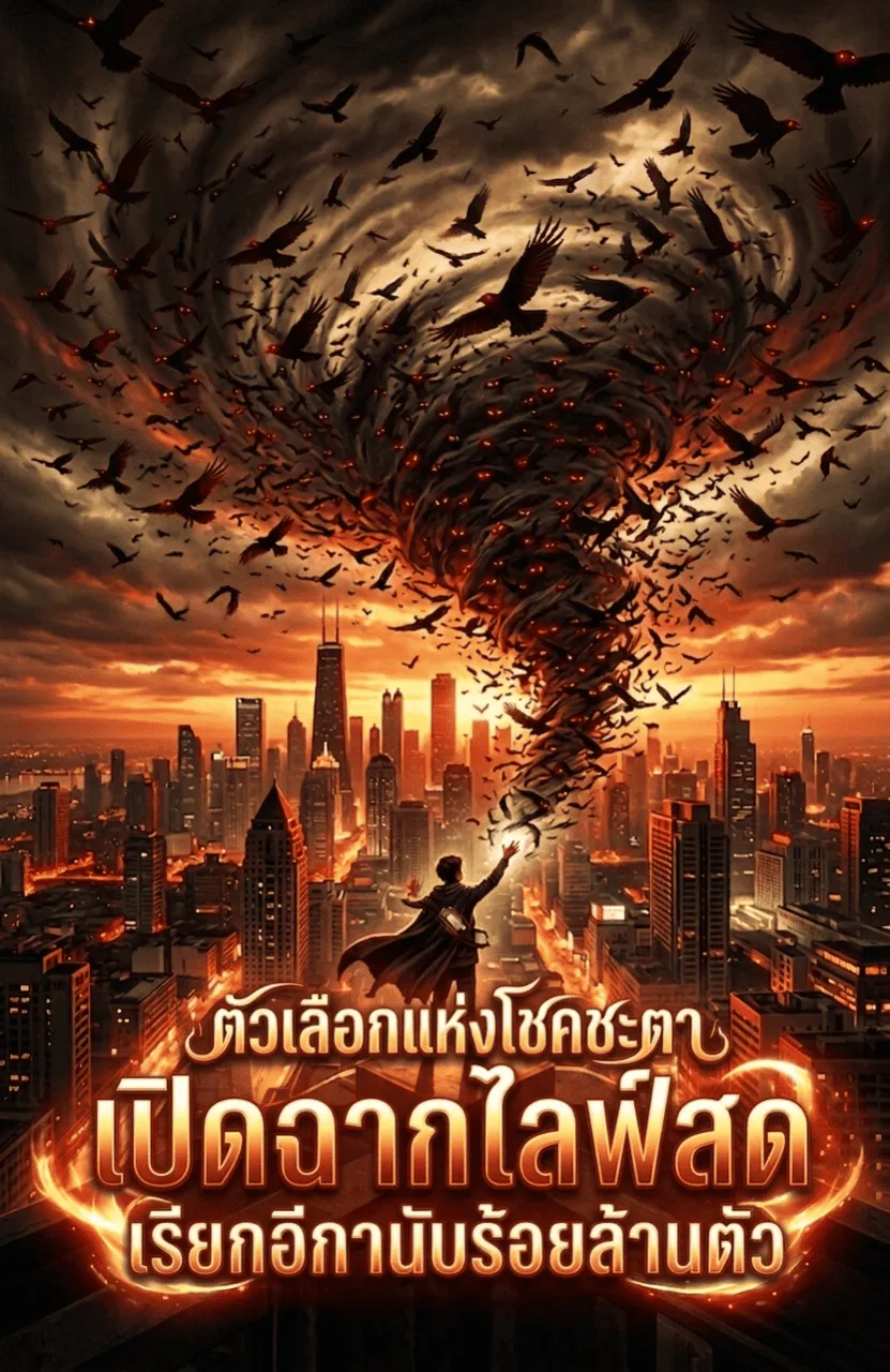 ปก ตัวเลือกแห่งโชคชะตา: เปิดฉากไลฟ์สดเรียกอีกานับร้อยล้านตัว