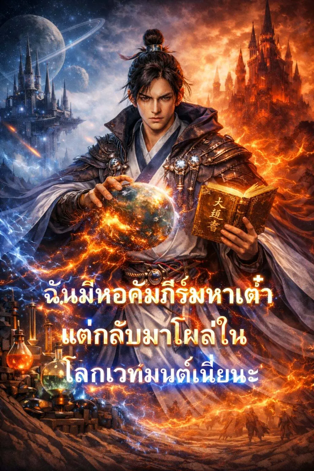 ปก ฉันมีหอคัมภีร์มหาเต๋า แต่กลับมาโผล่ในโลกเวทมนต์เนี่ยนะ